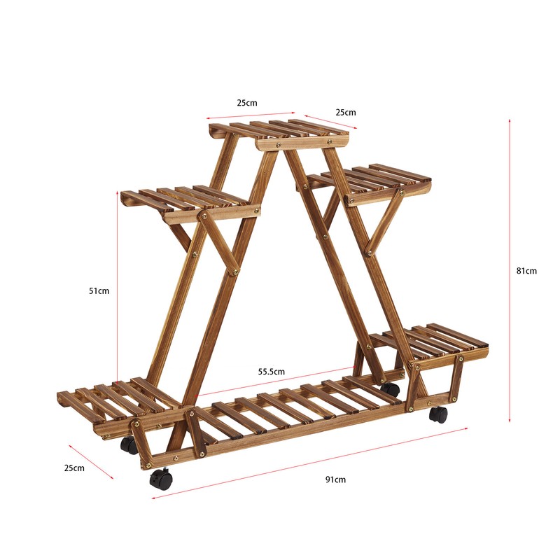 Nicholes Rectangular Multi-Tiered Plant Stand