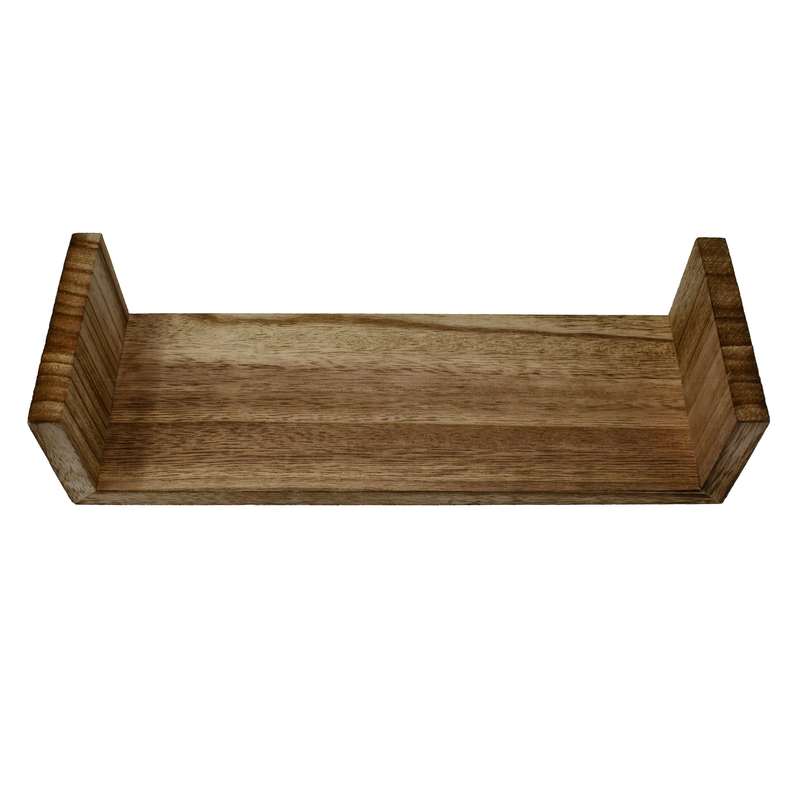 wooden floating shelf