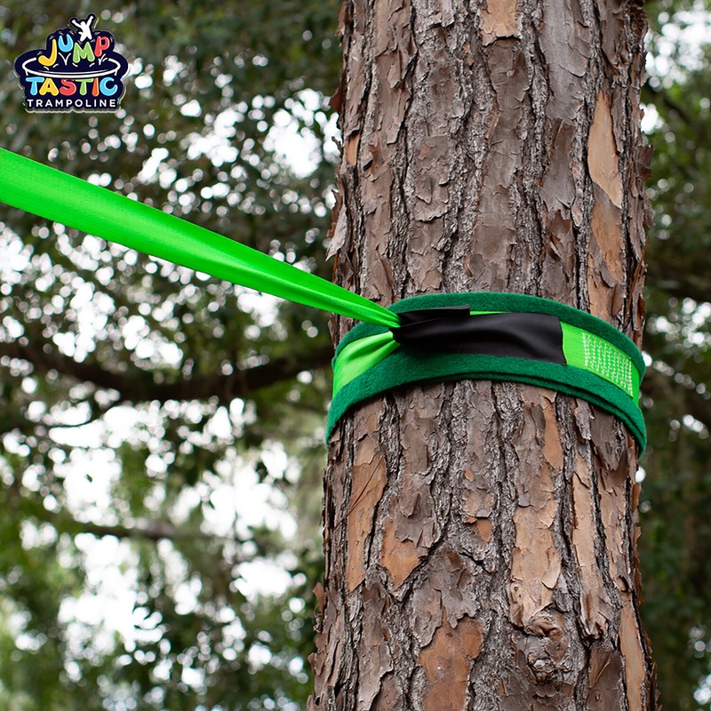 Ninja Line Warrior Obstacle Course Slackline with Climbing Rope Swing Set