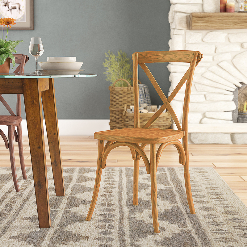 Norma Cross Back Stacking Dining Chair