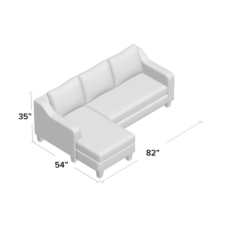 Nostrand 82" Wide Left Hand Facing Sleeper Sofa & Chaise
