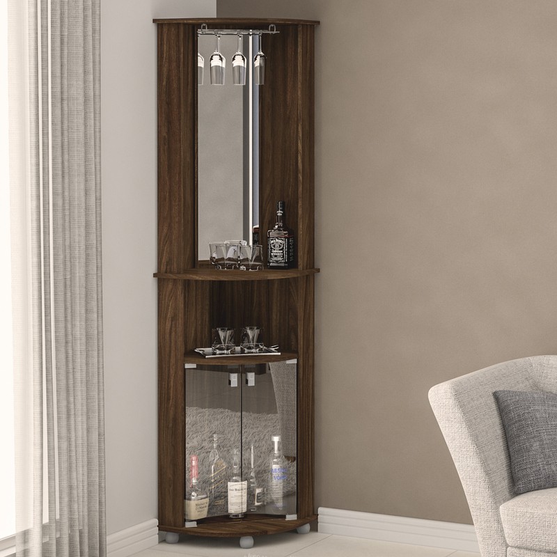 Oblak Corner Bar Cabinet