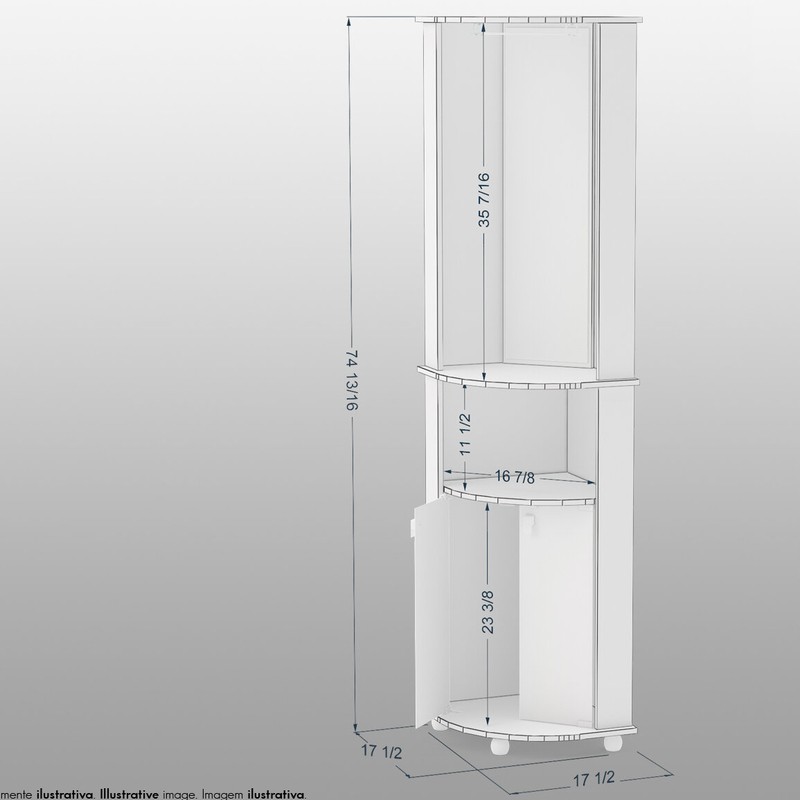 Oblak Corner Bar Cabinet