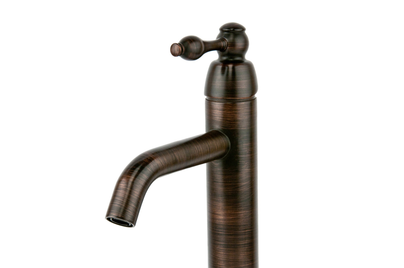 Oil Rubbed Bronze Vessel Bathroom Sink with Faucet
