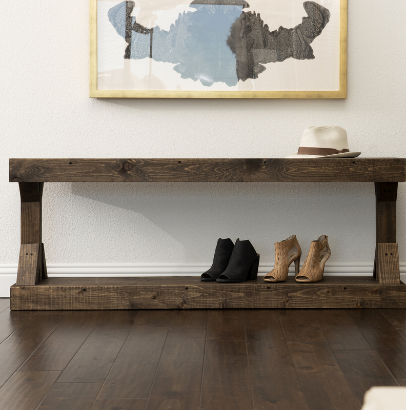 Oleary Wood Shoe Storage Bench