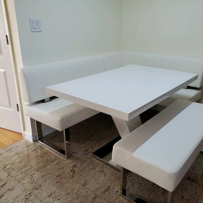 Ondina 4 - Person Breakfast Nook Dining Set