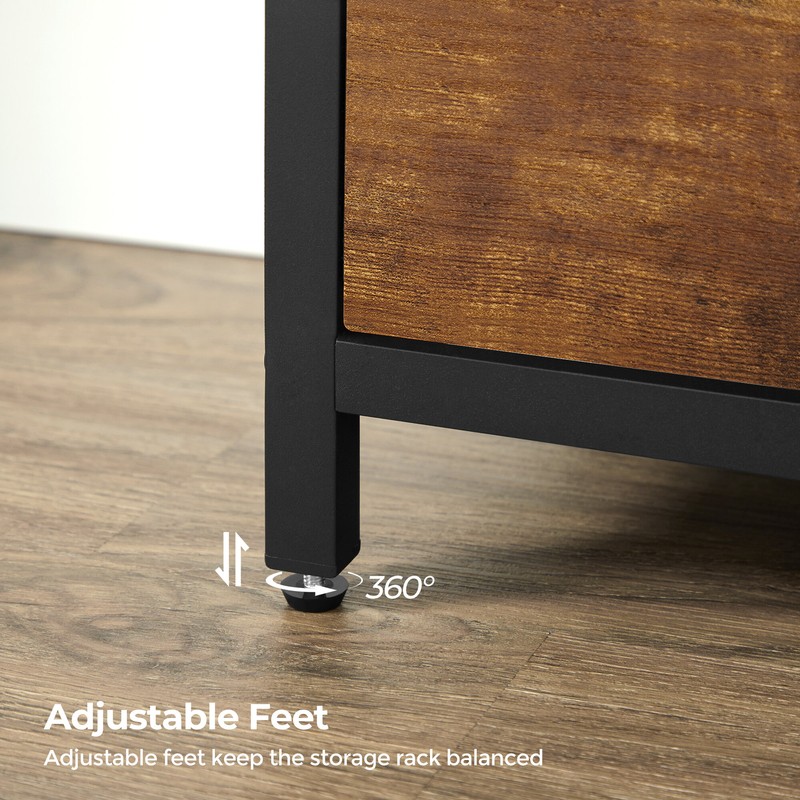 Open 18 Pair Shoe Storage Cabinet