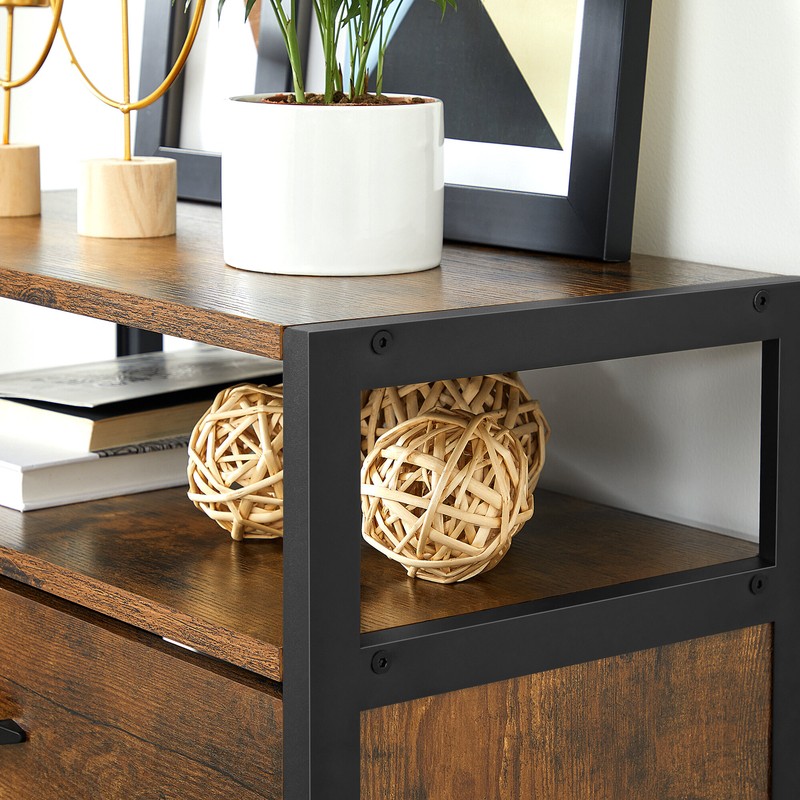 Open 18 Pair Shoe Storage Cabinet