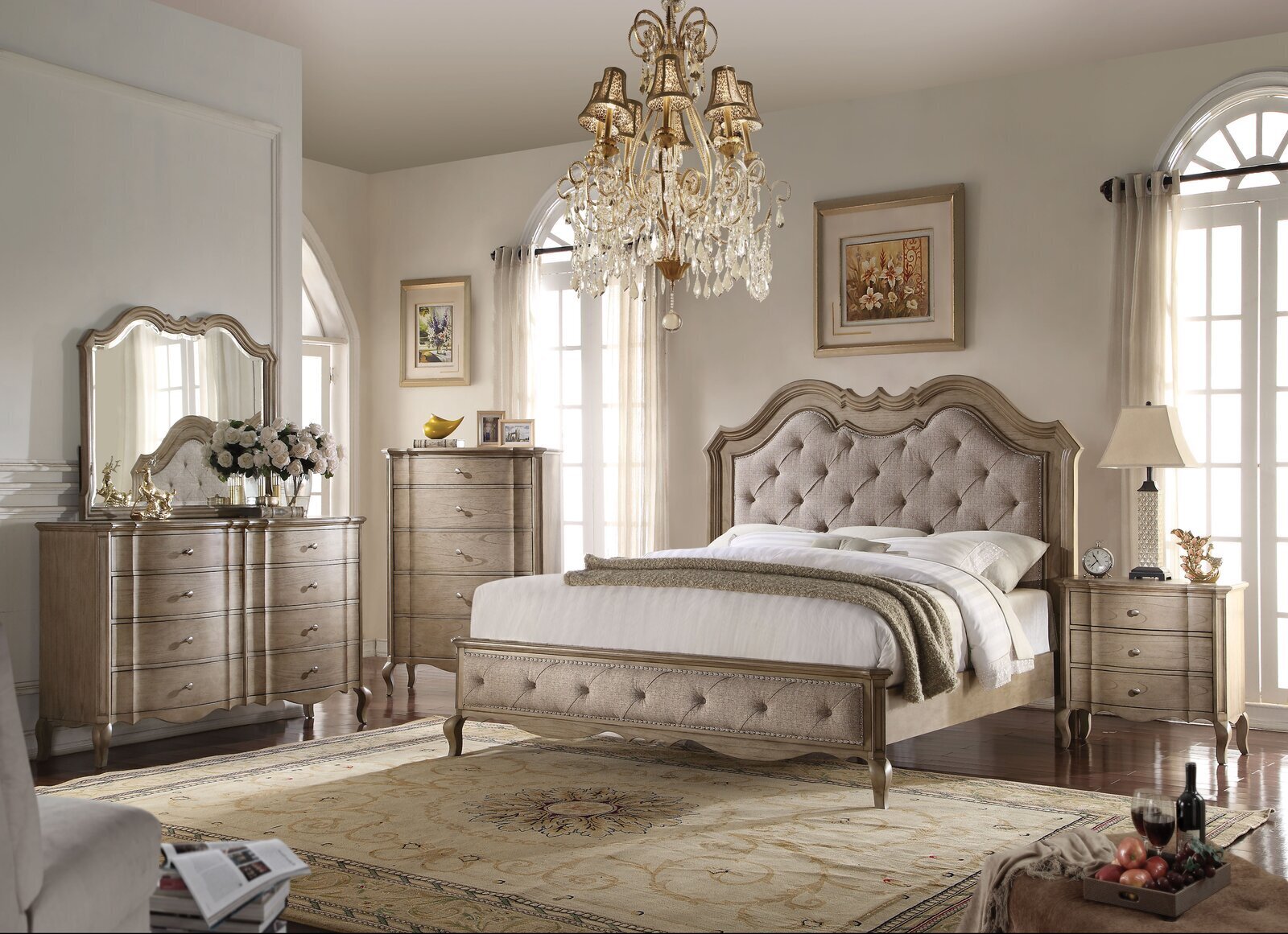 Opulent French provincial bedroom set