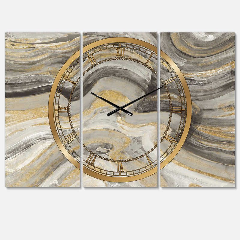 Oversized Canion Glam Metal Wall Clock
