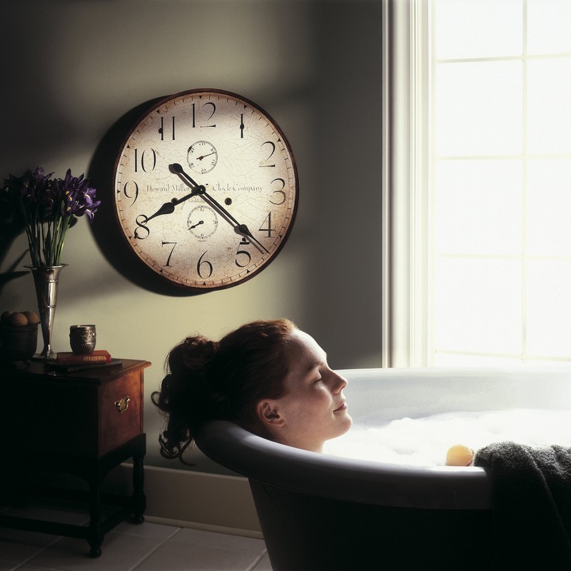 Oversized Moment In Time Original Howard Miller III 25" Wall Clock