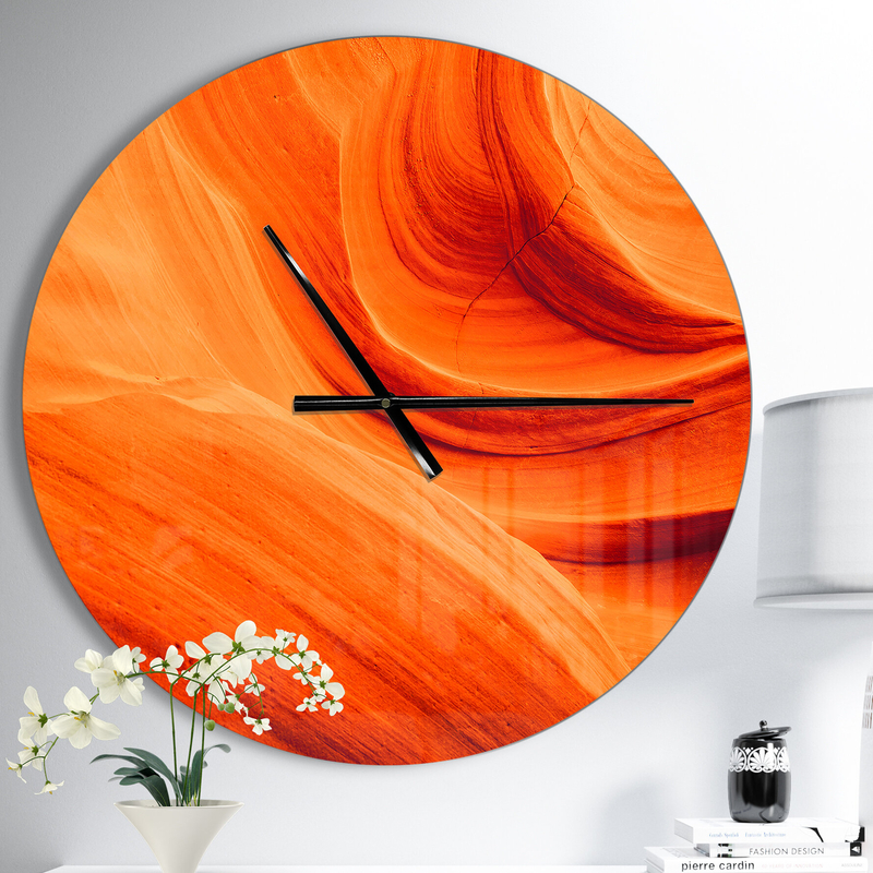 Oversized Upper Antelope Canyon Wall Clock