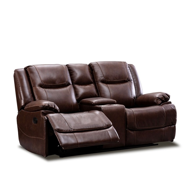 Pagedale 42'' Genuine Leather Pillow Top Arm Reclining Sofa Chaise