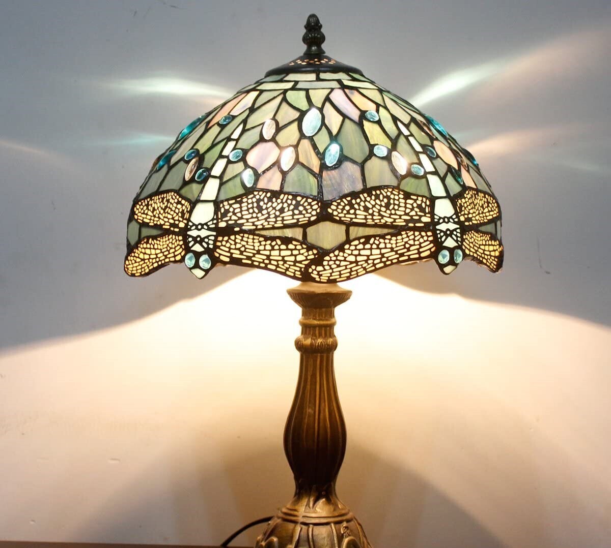 Pastel Tiffany Lamp Dragonfly