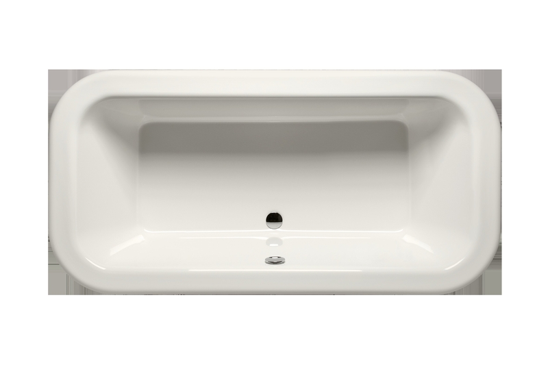Pebble 72" x 36" Drop in Air Acrylic Bathtub with Heater