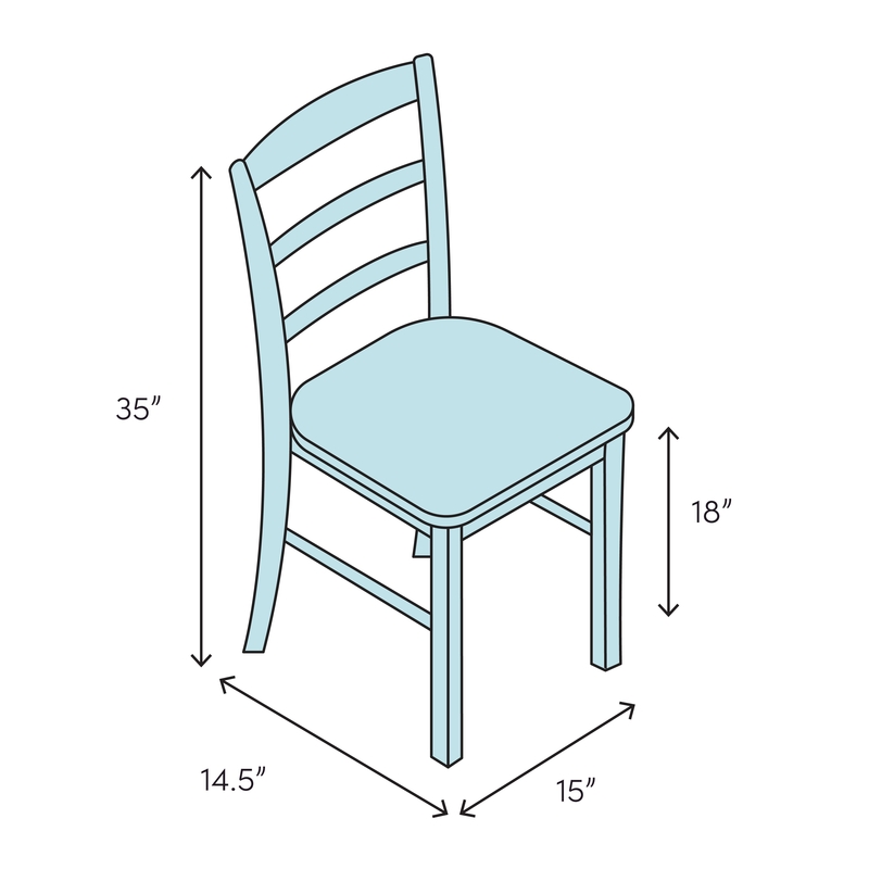 Pellerin Solid Wood Ladder Back Side Chair