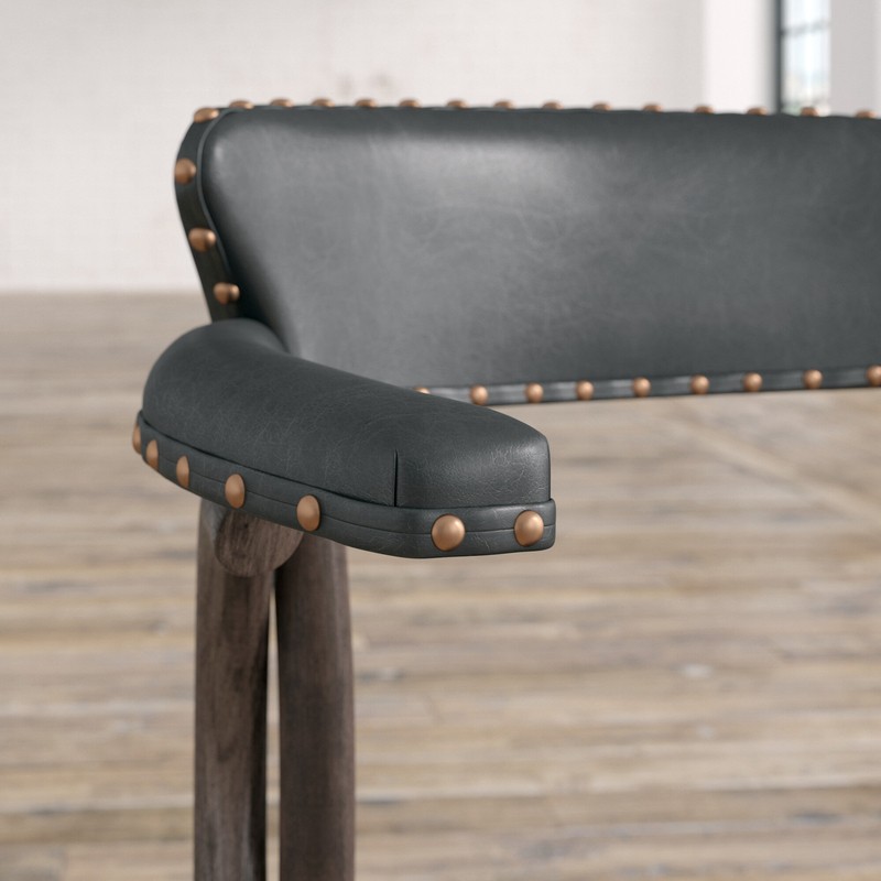 Pembrooke Arm Chair in Antique Black