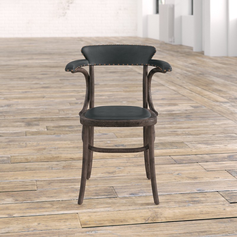 Pembrooke Arm Chair in Antique Black