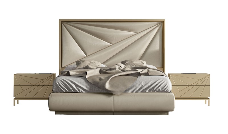 Penniman Solid Wood Upholstered Standard 3 Piece Bedroom Set