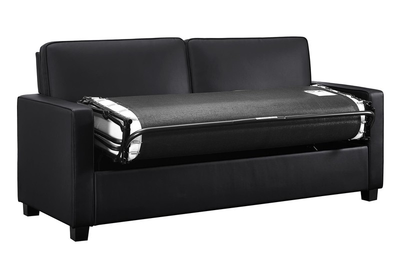 Perdomo 70'' Faux Leather Square Arm Sofa Bed