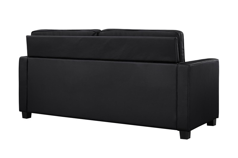 Perdomo 70'' Faux Leather Square Arm Sofa Bed