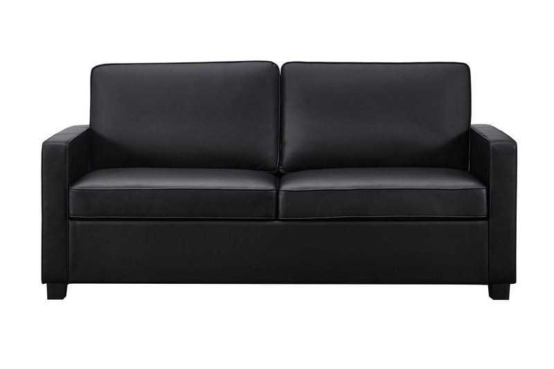 Perdomo 70'' Faux Leather Square Arm Sofa Bed