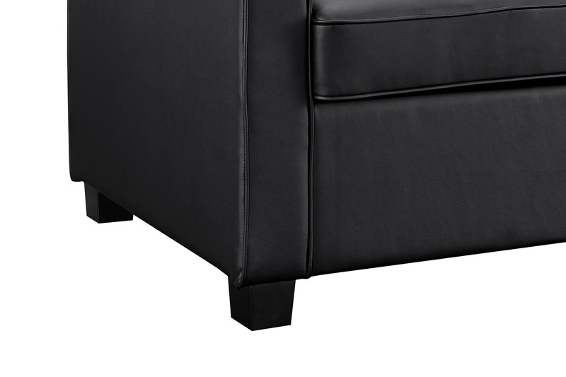 Perdomo 70'' Faux Leather Square Arm Sofa Bed