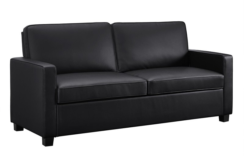 Perdomo 70'' Faux Leather Square Arm Sofa Bed