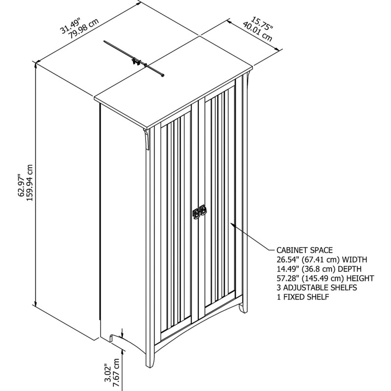 Pernell 31'' W x 16'' D Free-Standing Bathroom Cabinet