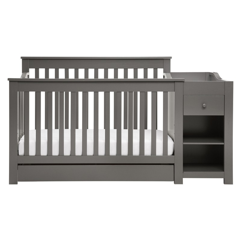Piedmont 4-in-1 Convertible Crib and Changer with Storage