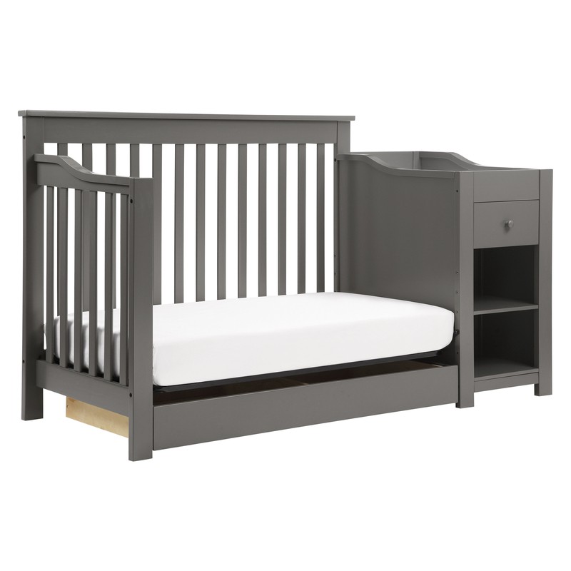 Piedmont 4-in-1 Convertible Crib and Changer with Storage