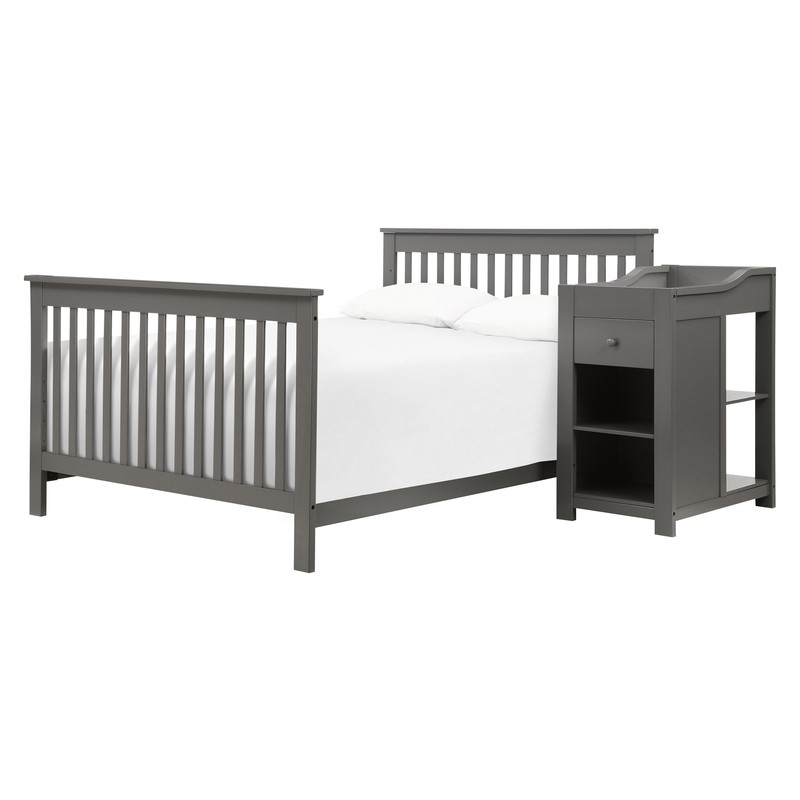 Piedmont 4-in-1 Convertible Crib and Changer with Storage
