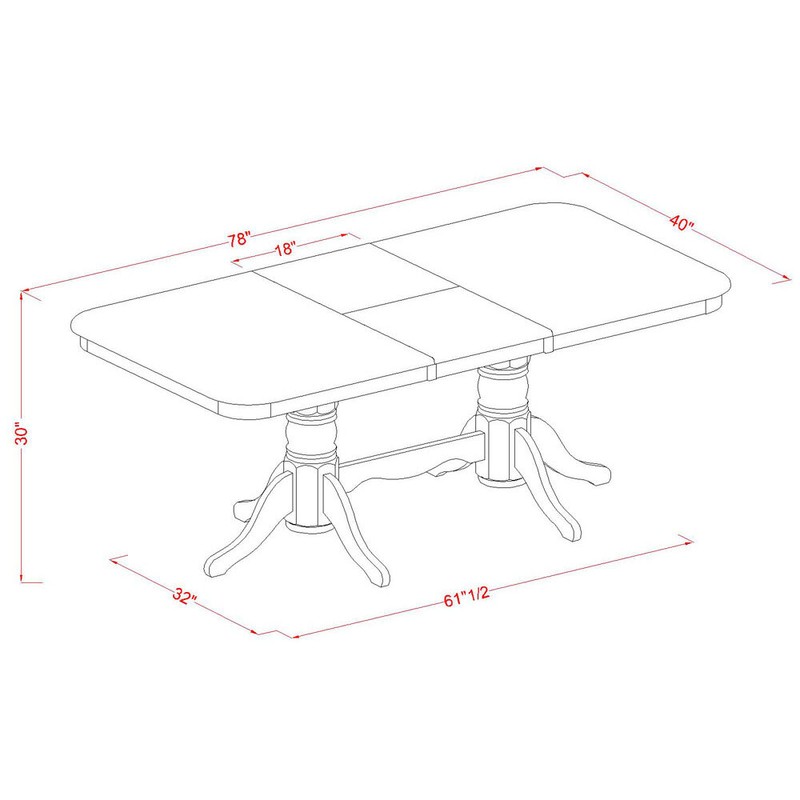 Pillsbury Butterfly Leaf Solid Wood Dining Set