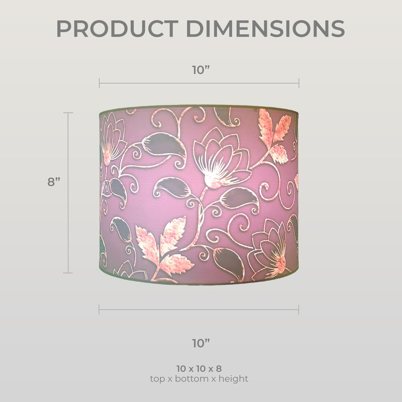 Plastic Drum Lamp Shade ( Spider ) in Golden Daisy