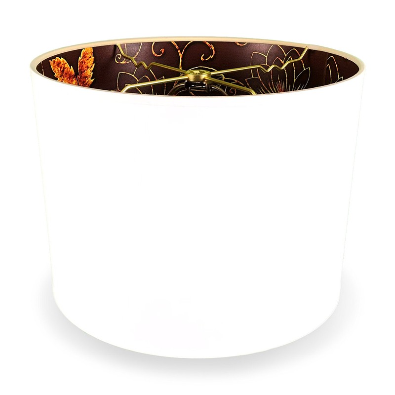 Plastic Drum Lamp Shade ( Spider ) in Golden Daisy