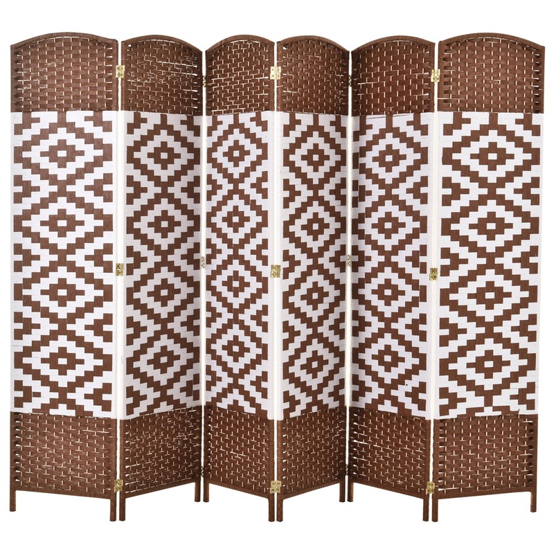 Plattsburg 70.9'' H Bamboo/Rattan Folding Room Divider