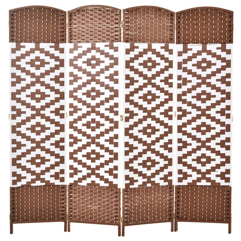 Plattsburg 70.9'' H Bamboo/Rattan Folding Room Divider