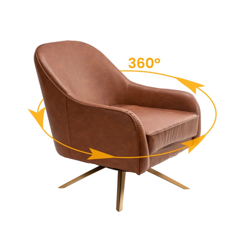 Pokorny 28.4'' Wide Swivel Armchair