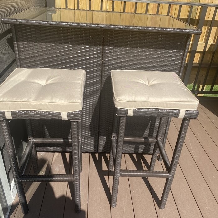 Powe Outdoor 3-Piece Bar Set