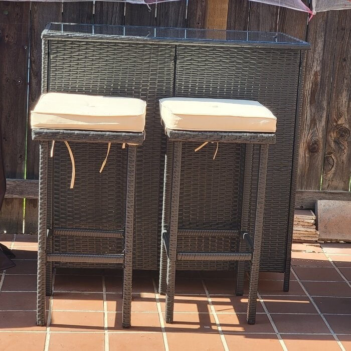 Powe Outdoor 3-Piece Bar Set