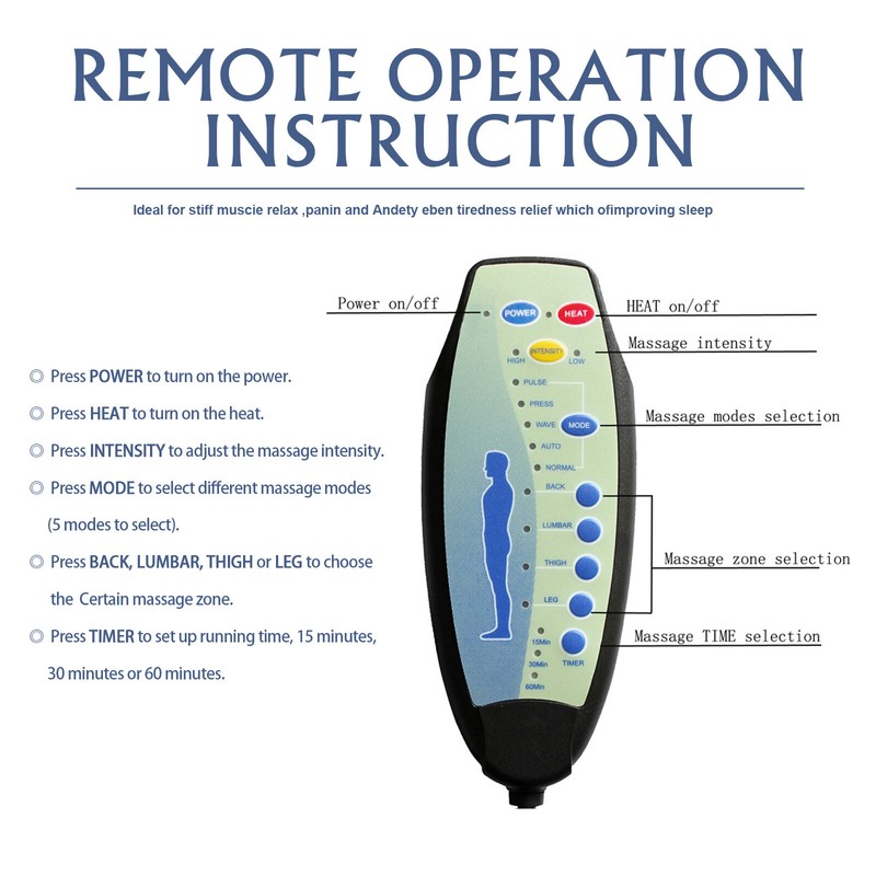 Power Reclining Heated Massage Chair