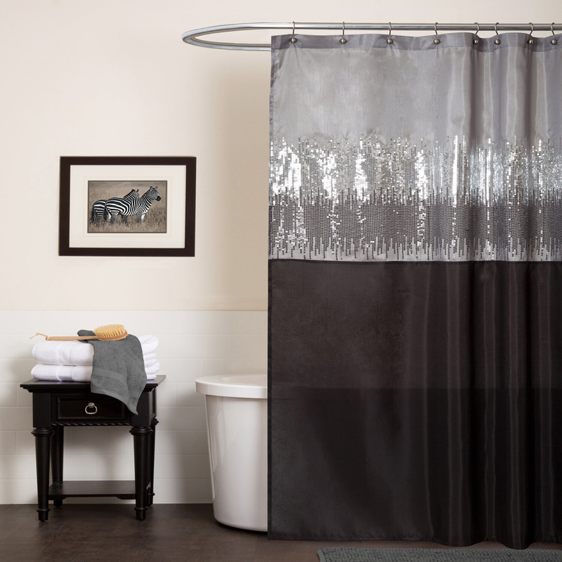 Pruneda Striped Single Shower Curtain