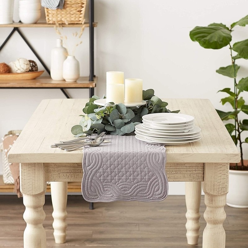 Quilted Farmhouse Collection Tabletop, Placemat Set,