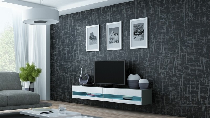 Ramsdell Floating TV Stand for TVs up to 78"