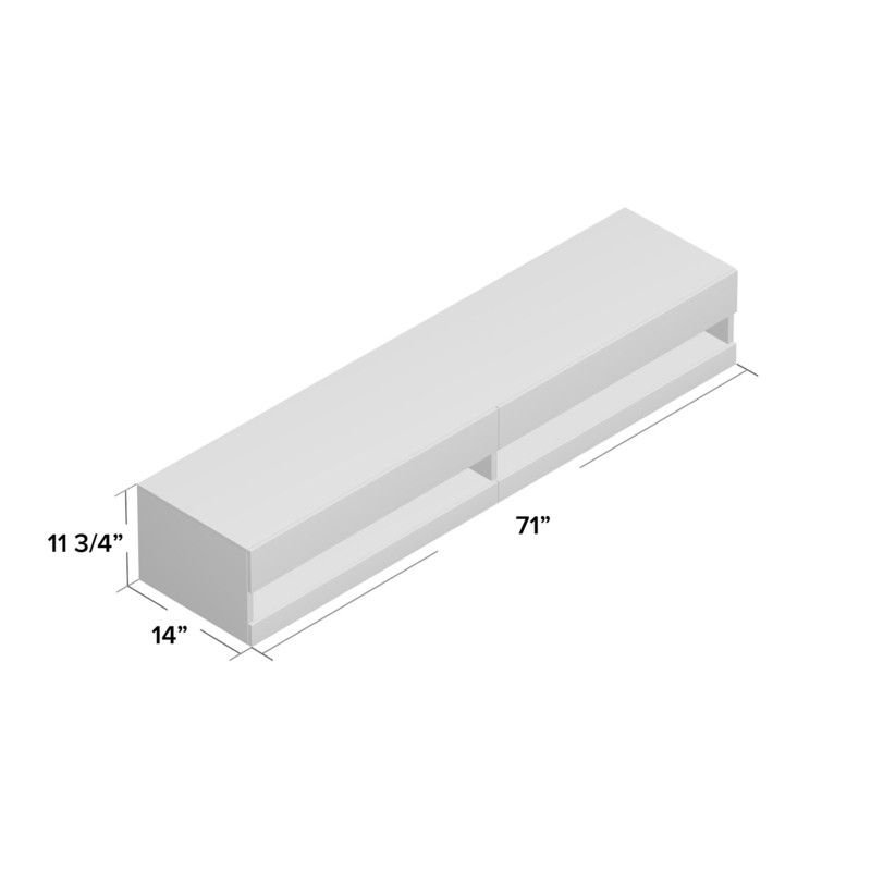 Ramsdell Floating TV Stand for TVs up to 78"