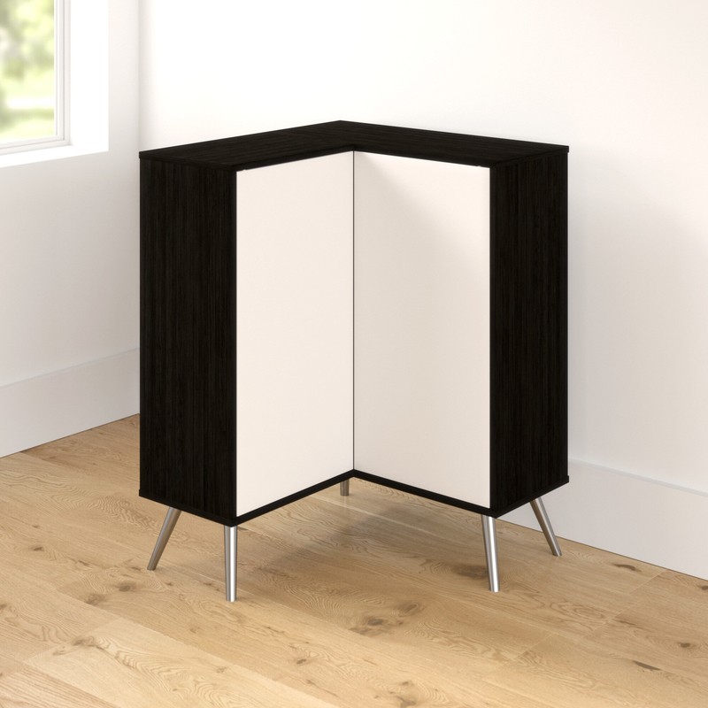 Raynham 35.9'' Tall 2 - Door Corner Accent Cabinet