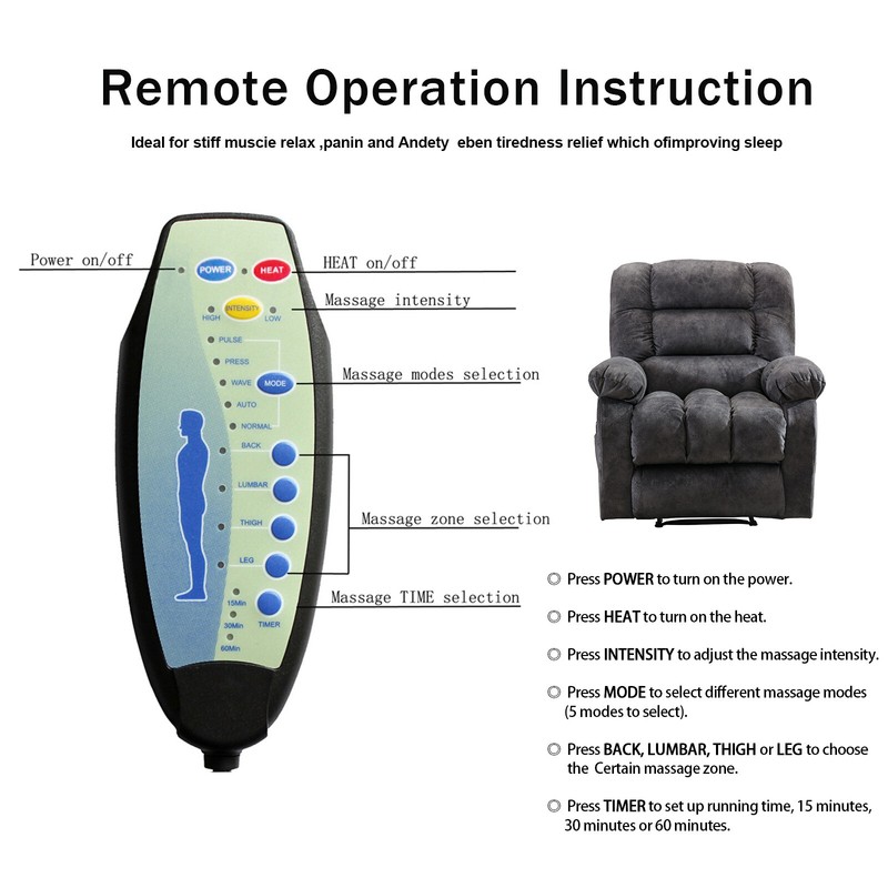 Reclining Heated Massage Chair