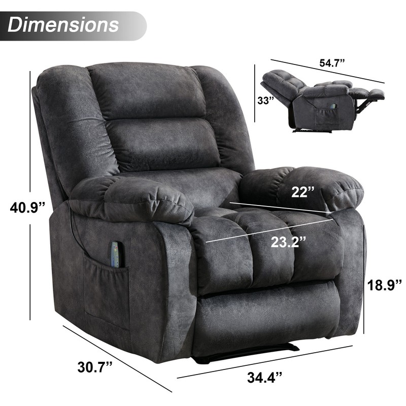 Reclining Heated Massage Chair
