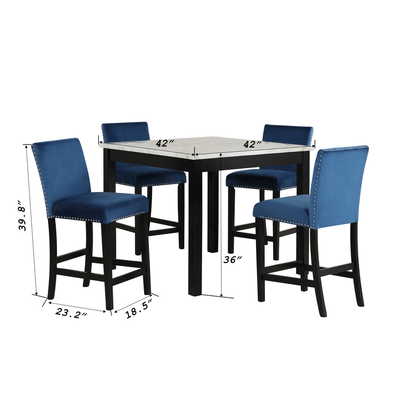 Redegonda 4 - Person Counter Height Dining Set