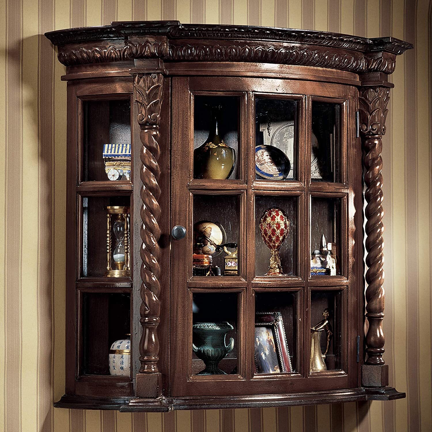 Reproduction Curio Wall Cabinet
